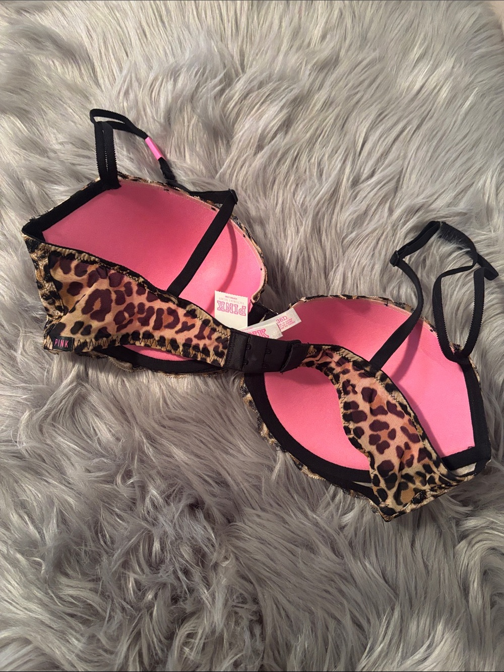 PINK Victorias Secret Print Push-Up Bra - Women Intimates - Picture 2 of 4